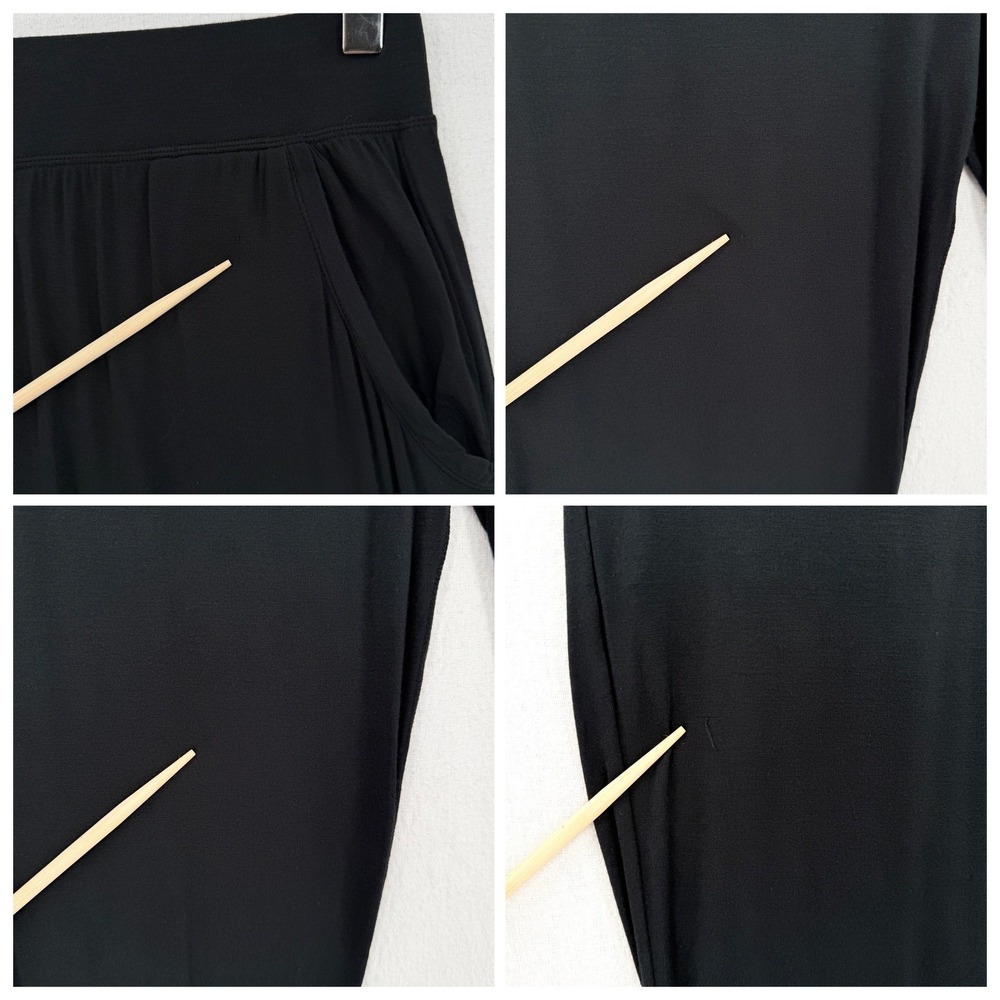 QUINCE Butter Soft Modal Jogger Pants Women Small Black Loungewear Pockets - Picture 14 of 16